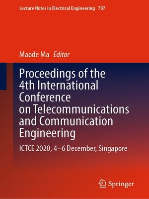 cover image of Proceedings of the 4th International Conference on Telecommunications and Communication Engineering
